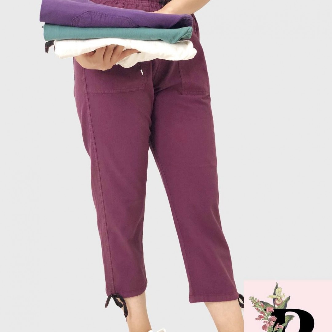 شلوار کتان برمودا رافیکا کد 17