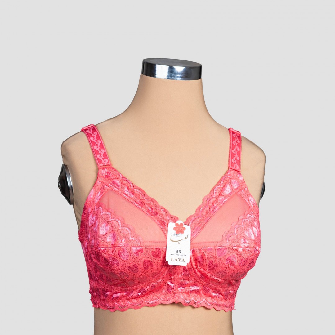 سوتین دانتل پروانه ای بدون فنر لعیا کد 330